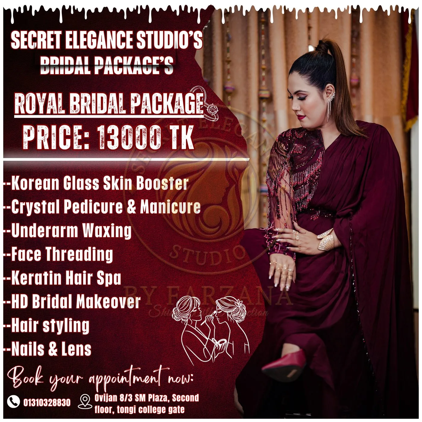 Royal Bridal Package look